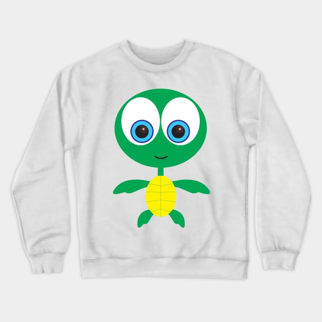 Baby Sea Turtle Crewneck Sweatshirt by Wickedcartoons